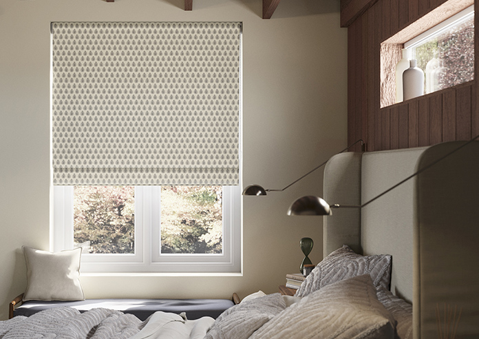 Emily Bond Jaipur, Charcoal - Twist&Fit Roman Blind - Image 3